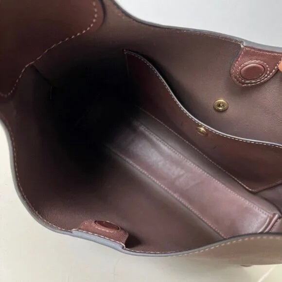 Coach Dark Brown Leather Shoulder Bag🐋🦈 - Picture 4 of 6